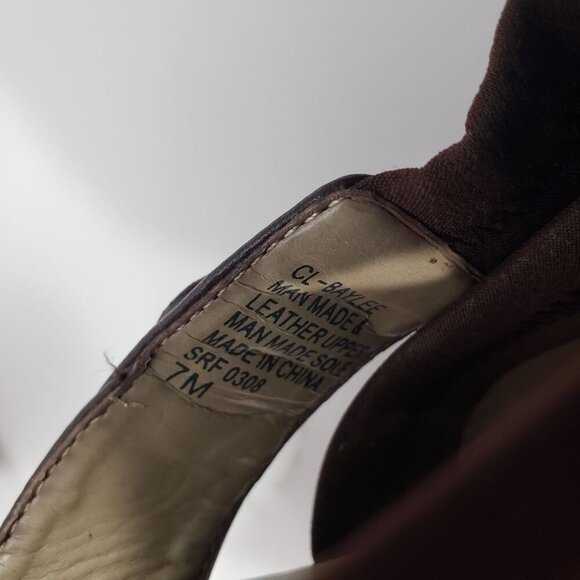 Carole Little Strappy Wedge Sandal Open Toe Slip On Brown Boho Comfort Size 7M - Picture 11 of 11